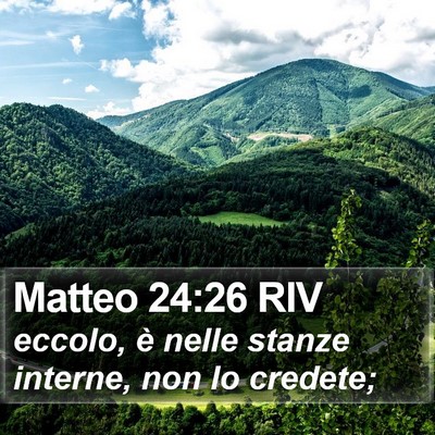 Matteo 24:26 RIV Bible Verse Image