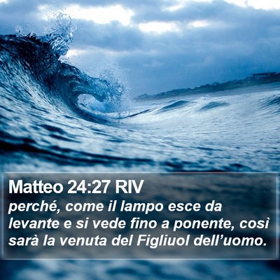 Matteo 24:27 RIV Bible Verse Image