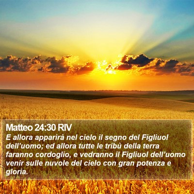Matteo 24:30 RIV Bible Verse Image