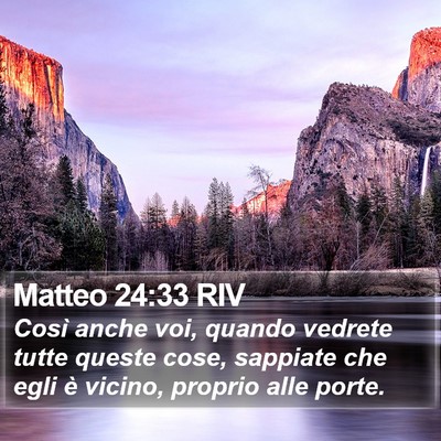 Matteo 24:33 RIV Bible Verse Image