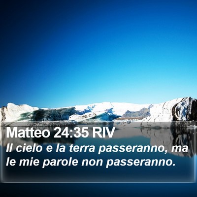 Matteo 24:35 RIV Bible Verse Image