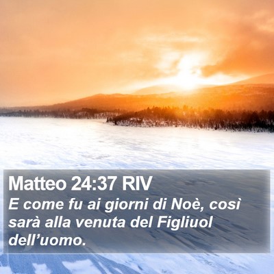 Matteo 24:37 RIV Bible Verse Image