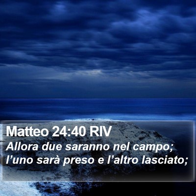 Matteo 24:40 RIV Bible Verse Image