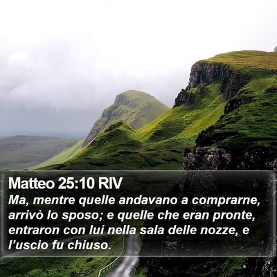 Matteo 25:10 RIV Bible Verse Image
