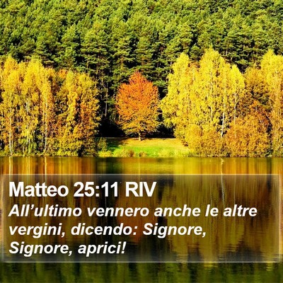 Matteo 25:11 RIV Bible Verse Image