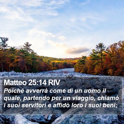 Matteo 25:14 RIV Bible Verse Image