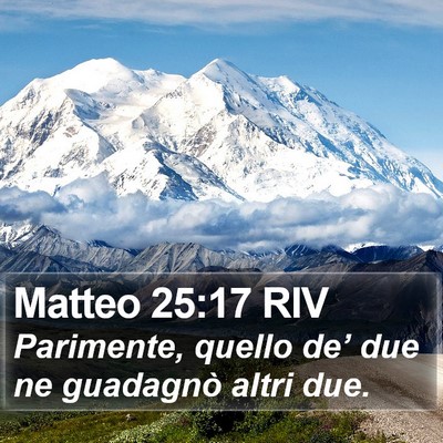 Matteo 25:17 RIV Bible Verse Image