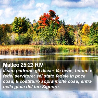 Matteo 25:23 RIV Bible Verse Image