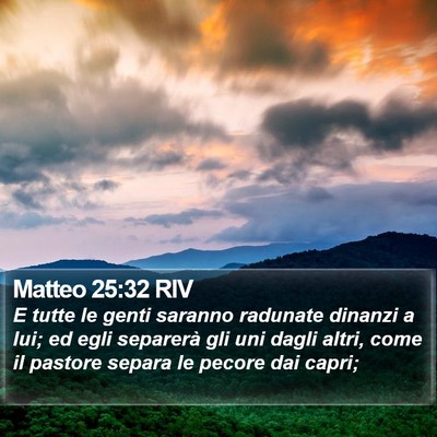 Matteo 25:32 RIV Bible Verse Image
