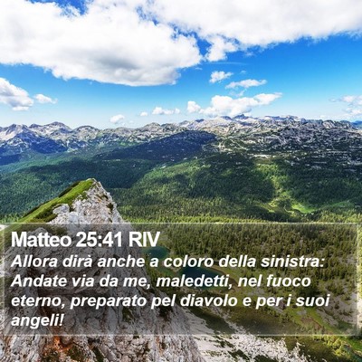Matteo 25:41 RIV Bible Verse Image