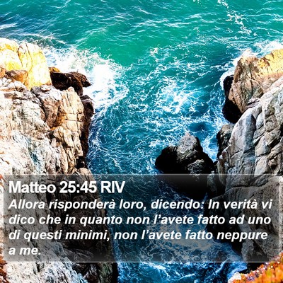 Matteo 25:45 RIV Bible Verse Image