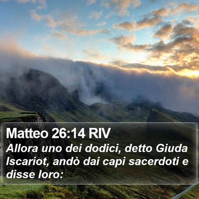 Matteo 26:14 RIV Bible Verse Image