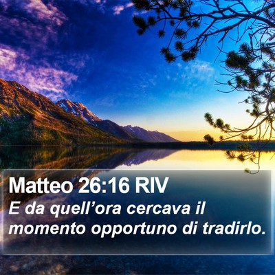 Matteo 26:16 RIV Bible Verse Image
