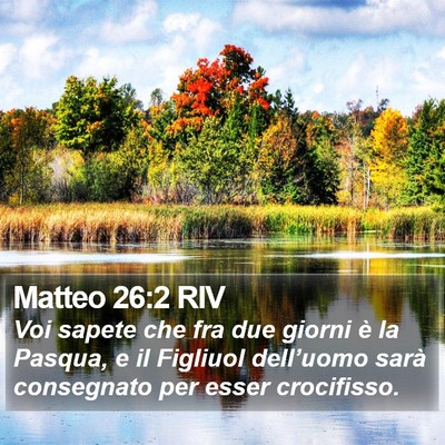 Matteo 26:2 RIV Bible Verse Image