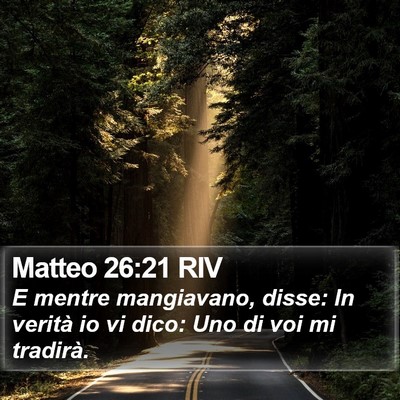 Matteo 26:21 RIV Bible Verse Image
