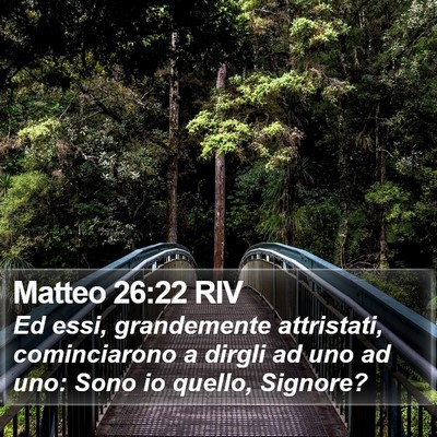 Matteo 26:22 RIV Bible Verse Image