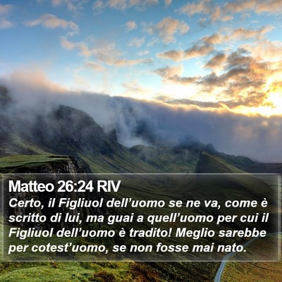Matteo 26:24 RIV Bible Verse Image