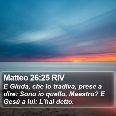 Matteo 26:25 RIV Bible Verse Image