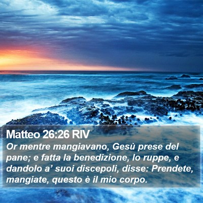 Matteo 26:26 RIV Bible Verse Image