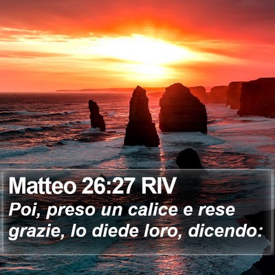 Matteo 26:27 RIV Bible Verse Image