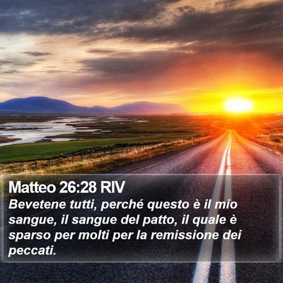 Matteo 26:28 RIV Bible Verse Image