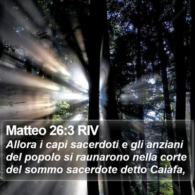 Matteo 26:3 RIV Bible Verse Image