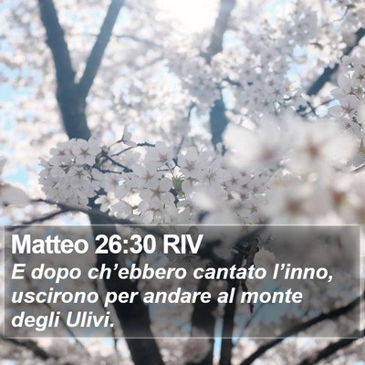 Matteo 26:30 RIV Bible Verse Image