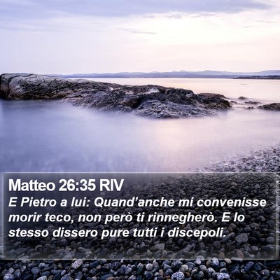 Matteo 26:35 RIV Bible Verse Image