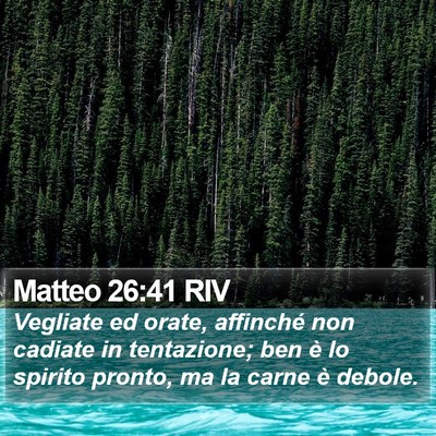 Matteo 26:41 RIV Bible Verse Image