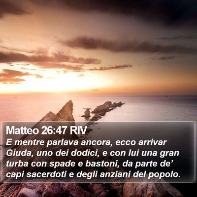 Matteo 26:47 RIV Bible Verse Image