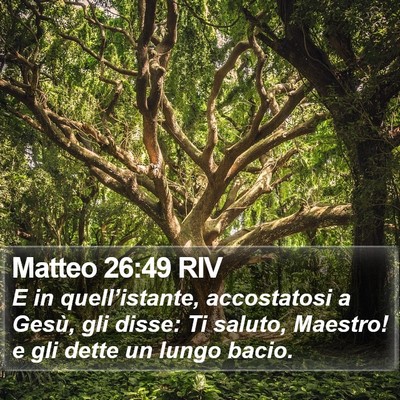 Matteo 26:49 RIV Bible Verse Image