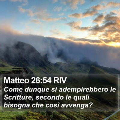 Matteo 26:54 RIV Bible Verse Image