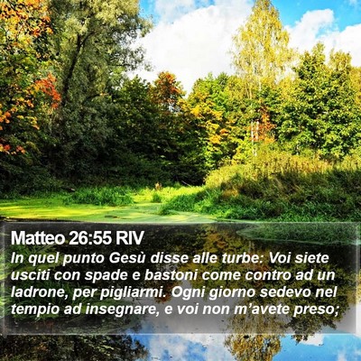 Matteo 26:55 RIV Bible Verse Image