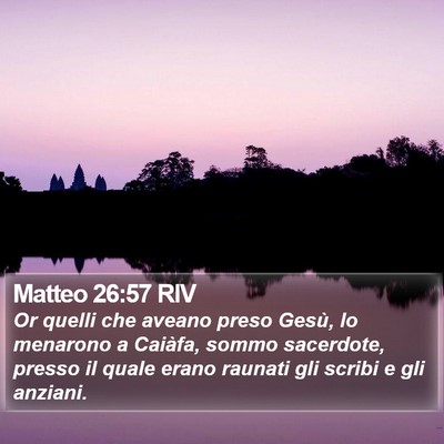 Matteo 26:57 RIV Bible Verse Image