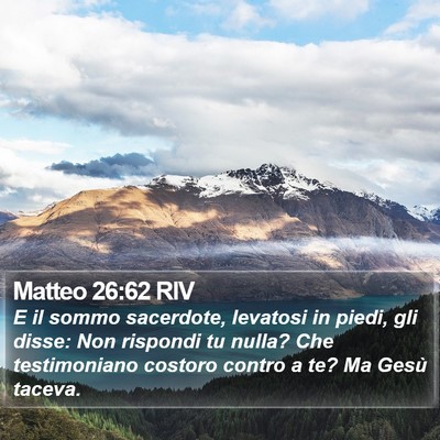 Matteo 26:62 RIV Bible Verse Image