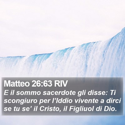 Matteo 26:63 RIV Bible Verse Image
