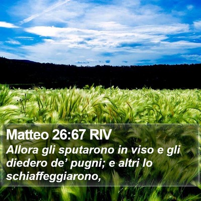 Matteo 26:67 RIV Bible Verse Image