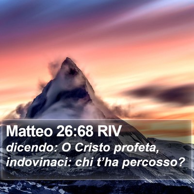 Matteo 26:68 RIV Bible Verse Image