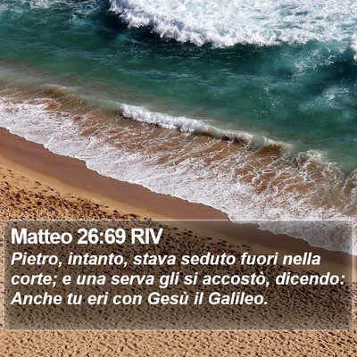 Matteo 26:69 RIV Bible Verse Image