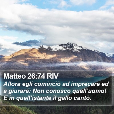 Matteo 26:74 RIV Bible Verse Image