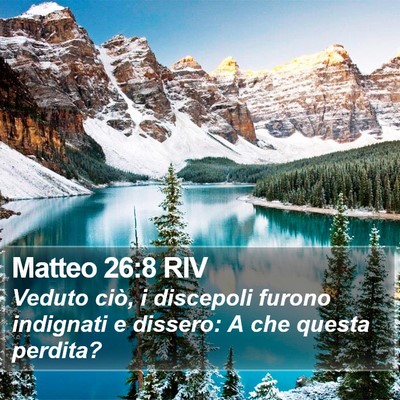 Matteo 26:8 RIV Bible Verse Image