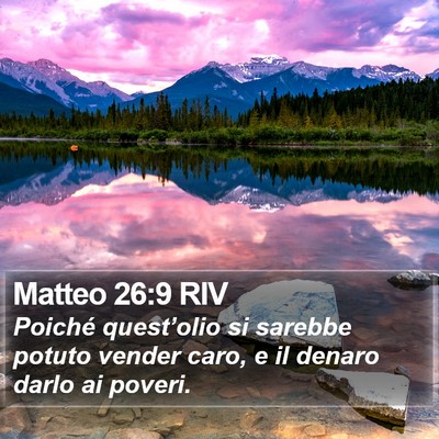 Matteo 26:9 RIV Bible Verse Image