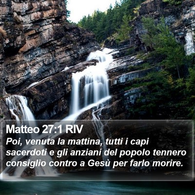 Matteo 27:1 RIV Bible Verse Image
