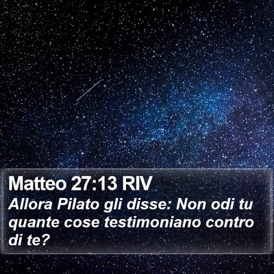 Matteo 27:13 RIV Bible Verse Image