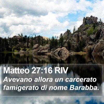 Matteo 27:16 RIV Bible Verse Image
