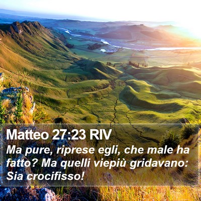 Matteo 27:23 RIV Bible Verse Image
