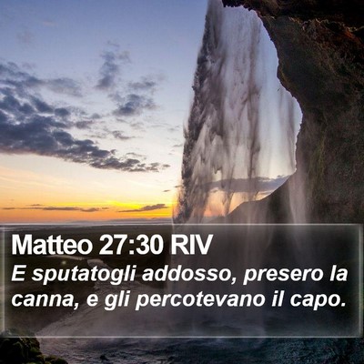 Matteo 27:30 RIV Bible Verse Image
