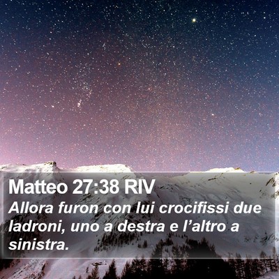 Matteo 27:38 RIV Bible Verse Image