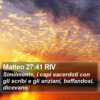 Matteo 27:41 RIV Bible Verse Image