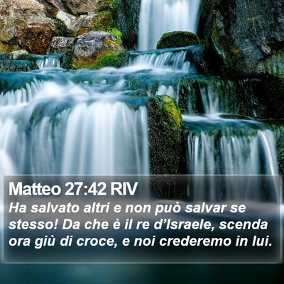 Matteo 27:42 RIV Bible Verse Image